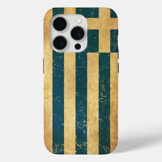 Griekenland Vlag Grunge Case-Mate iPhone Case (Achterkant)