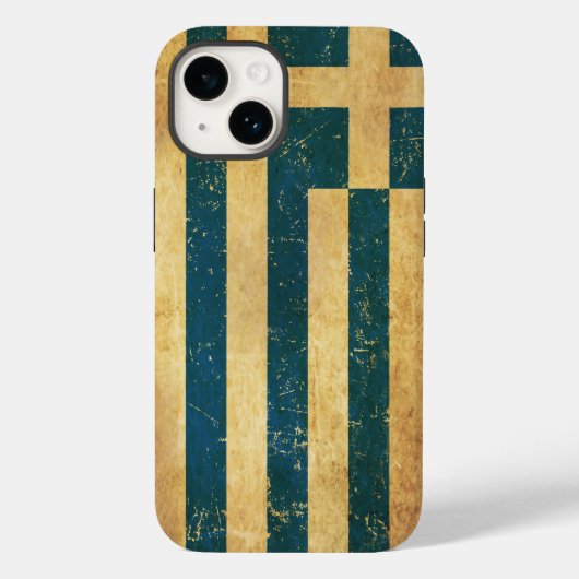 Griekenland Vlag Grunge Case-Mate iPhone Case (Achterkant)