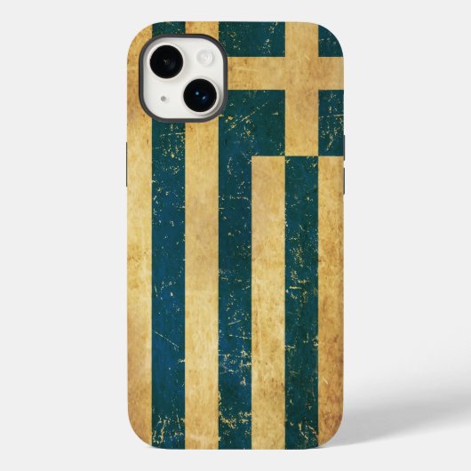 Griekenland Vlag Grunge Case-Mate iPhone Case (Achterkant)