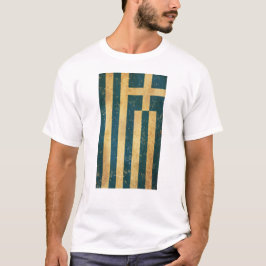 Griekenland Vlag Grunge Mannen T-shirt