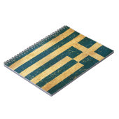 Griekenland Vlag  Grunge Notitieboek (Linkerzijde)