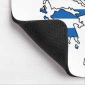 Griekenland - vlag Kaart GR Muismat (Hoek)