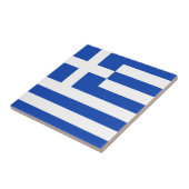 Griekenland - Vlag keramische tegel Tegeltje (Zijkant)