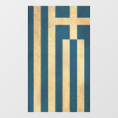 Griekenland Vlag ontwerp Raamsticker (Vel)