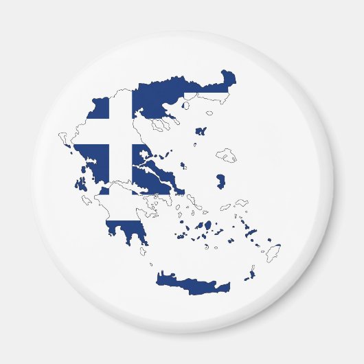 griekenland : vlag - symbool magneet (Voorkant)