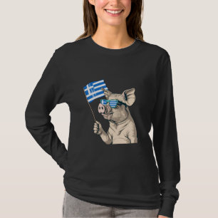 Griekenland Vlag Varken Hellenes Griekse Pride Hel T-shirt