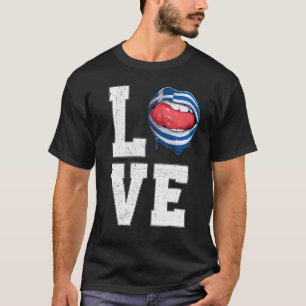 Griekenland Vlag Voetbal Fan Love Grieks T-shirt