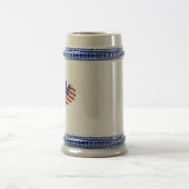 Griekenland vlag VS vlag Griekse Onafhankelijkheid Bierpul (Center)