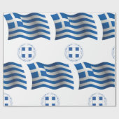 Griekenland - vlaggeenkast cadeaupapier (Vlak)