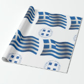 Griekenland - vlaggeenkast cadeaupapier (Uitgerold)