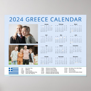 Griekenland Voeg je foto toe 2024 Greek Family C Poster