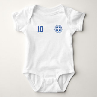 Griekenland Voetbal Custom Naam & Nummer Romper