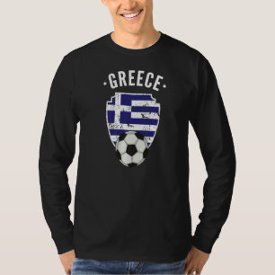 Griekenland Voetbal Griekenland Vlag Football Gree T-shirt