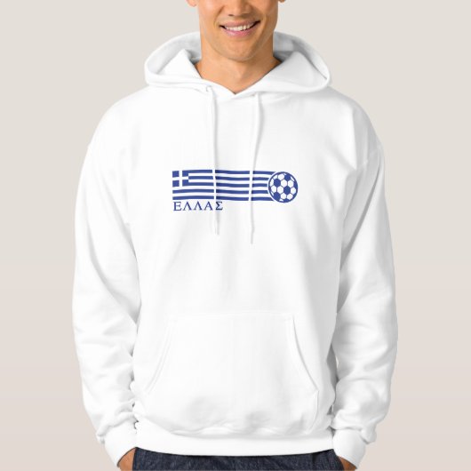 Griekenland-Voetbal Hoodie (Voorkant)