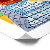 Griekenland, vruchten op tafel, uitzicht van het v poster (Hoek)