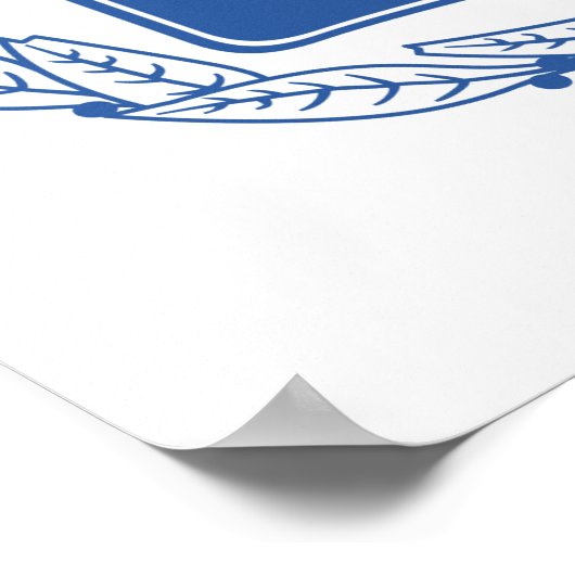 GRIEKENLAND - Wapenmunt Poster (Hoek)