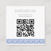 Griekenland Waterverf Huwelijk QR Code Informatiekaartje (Achterkant)