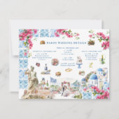 Griekenland Wedding Weekend Welkom Digitaal Kaart (Achterkant)