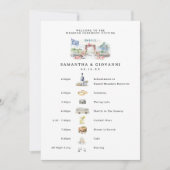 Griekenland Wedding Weekend Welkom Digitaal Kaart (Voorkant)