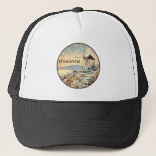 Griekenland Windmolens van Mykonos Trucker Pet