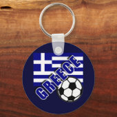 GRIEKENLAND World Soccer Fan Tshirts Sleutelhanger (Voorkant)