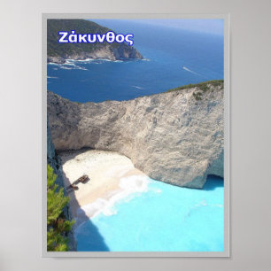 Griekenland - Zakynthos - Zante - Poster