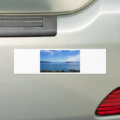 griekenland zee bumpersticker (Op auto)