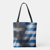 Griekenland zijde vlag tote bag (Achterkant)