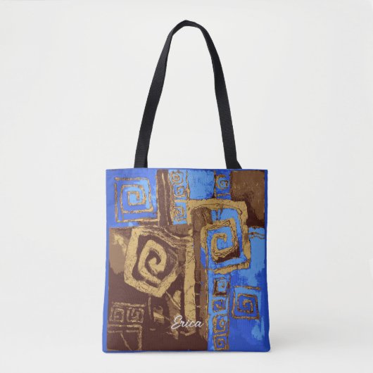Grieks Abstract Tas met eigen  kunst (Voorkant)
