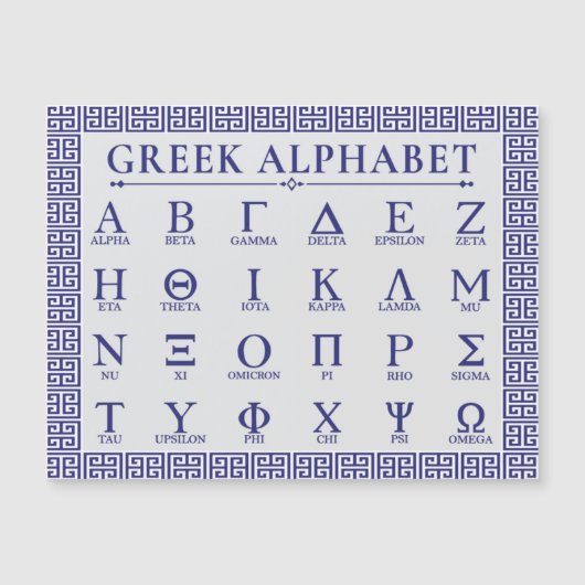 Grieks alfabet (Voorkant)