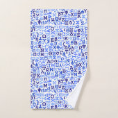 Grieks alfabet bad handdoek (Handdoek)