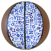 Grieks alfabet basketbal (Verticaal)