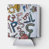 Grieks alfabet blikjeskoeler (Achterkant)