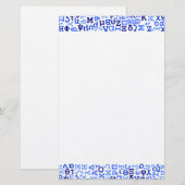 Grieks alfabet briefpapier (Voorkant / Achterkant)