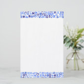 Grieks alfabet briefpapier (Staand voorkant)