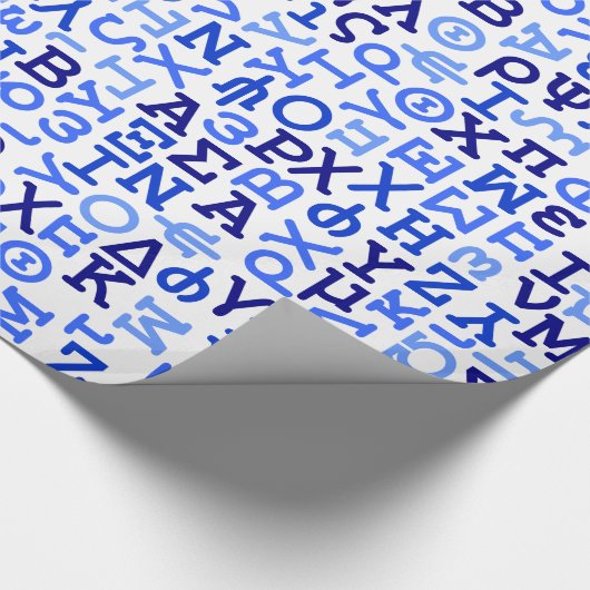 Grieks alfabet cadeaupapier (Hoek)