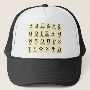 grieks alfabet cadeautjes trucker pet