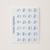Grieks alfabet Horizontal Jigzaag Puzzle Legpuzzel (Verticaal)