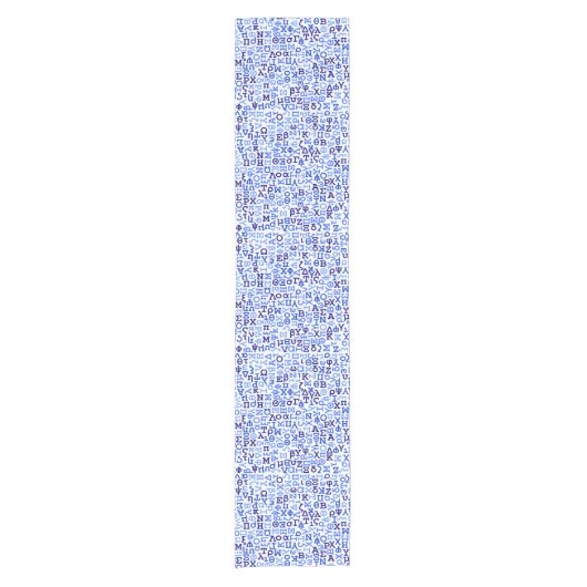 Grieks alfabet korte tafelloper (Voorkant)