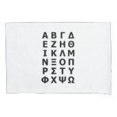 Grieks alfabet kussensloop (Voorkant-Links)