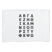 Grieks alfabet kussensloop (Voorkant-Rechts)