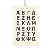 Grieks alfabet luchtverfrisser (Achterkant)