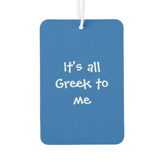 Grieks alfabet luchtverfrisser (Achterkant)