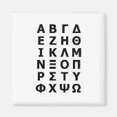 Grieks alfabet magneet (Voorkant)