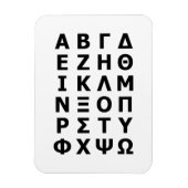Grieks alfabet magneet (Verticaal)