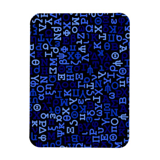 Grieks alfabet magneet (Verticaal)