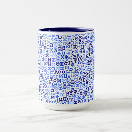 Grieks alfabet mok (Midden)