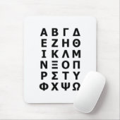 Grieks alfabet muismat (Met muis)