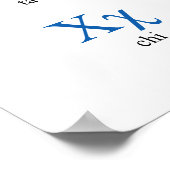 Grieks Alfabet Narrow - Verticaal Poster (Hoek)