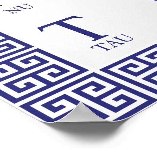 Grieks alfabet poster (Hoek)